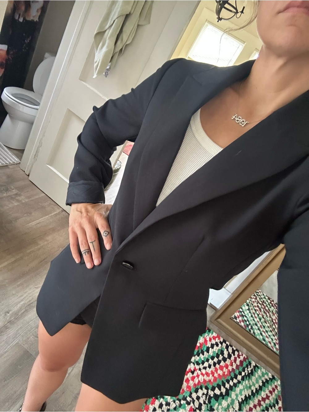 Maeve Anthropologie Boudoir cut out blazer